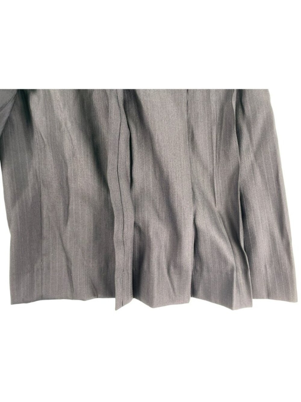 Sandro Marine Pleated Culotte Black Shorts Gold Buttons Wool-Lyocell Wmn's Sz 10 - Picture 4 of 12